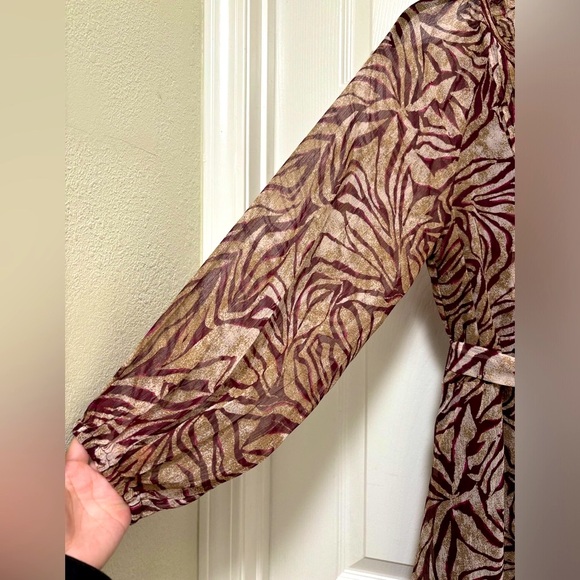 NWT MANGO Long Printed Dress - Picture 6 of 9